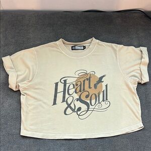 Heart & Soul Cream Crop Top